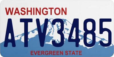 WA license plate ATV3485