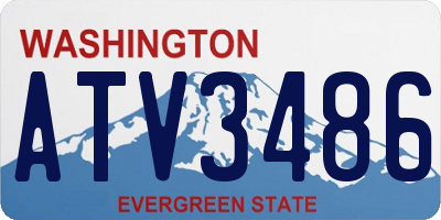 WA license plate ATV3486