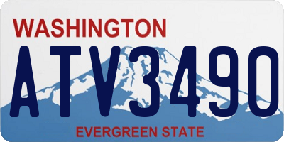 WA license plate ATV3490