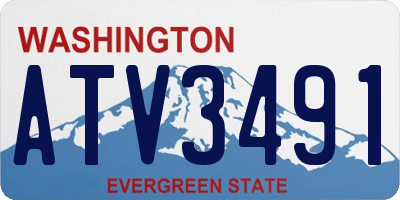WA license plate ATV3491