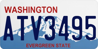 WA license plate ATV3495