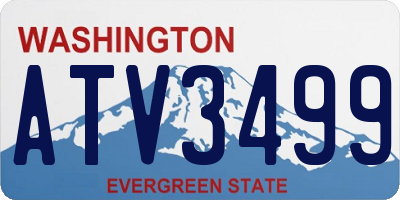 WA license plate ATV3499