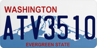 WA license plate ATV3510