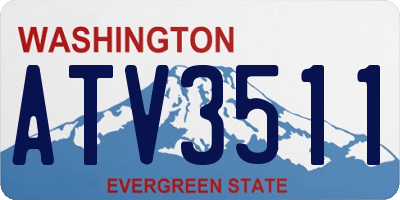 WA license plate ATV3511