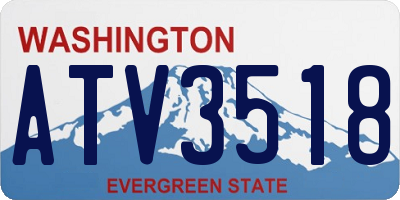 WA license plate ATV3518