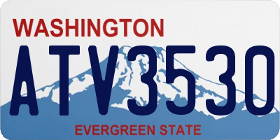 WA license plate ATV3530