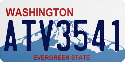 WA license plate ATV3541