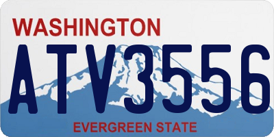 WA license plate ATV3556