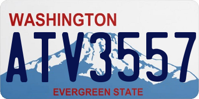 WA license plate ATV3557