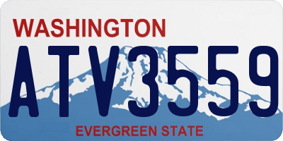WA license plate ATV3559