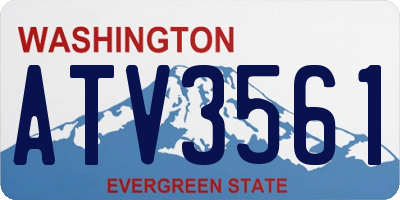 WA license plate ATV3561