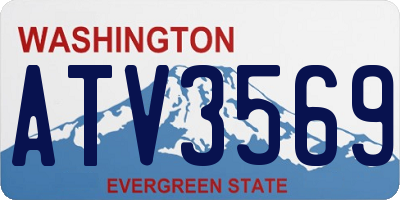 WA license plate ATV3569