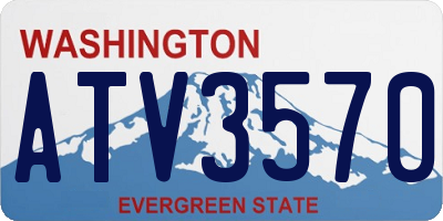 WA license plate ATV3570