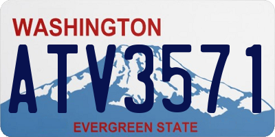 WA license plate ATV3571