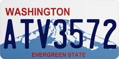 WA license plate ATV3572