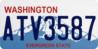 WA license plate ATV3587
