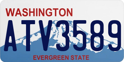 WA license plate ATV3589
