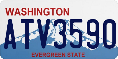 WA license plate ATV3590