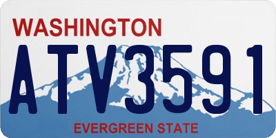 WA license plate ATV3591
