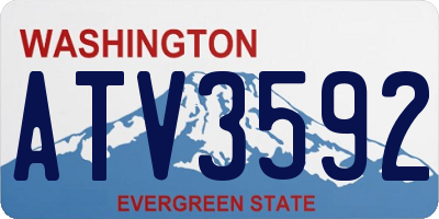 WA license plate ATV3592