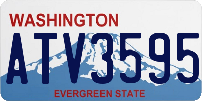WA license plate ATV3595