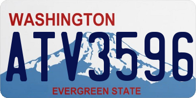 WA license plate ATV3596