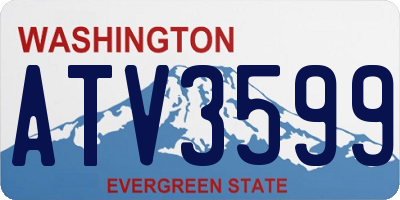 WA license plate ATV3599