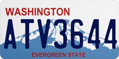 WA license plate ATV3644
