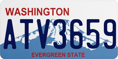 WA license plate ATV3659