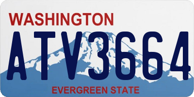 WA license plate ATV3664
