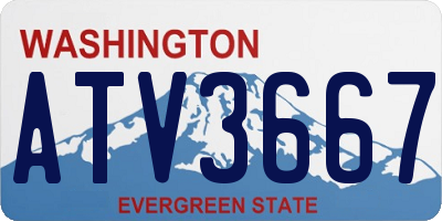 WA license plate ATV3667