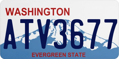 WA license plate ATV3677