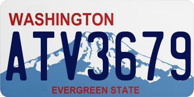 WA license plate ATV3679