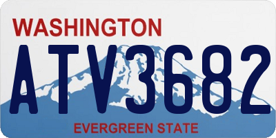 WA license plate ATV3682