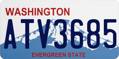 WA license plate ATV3685