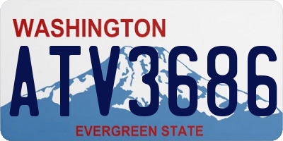 WA license plate ATV3686