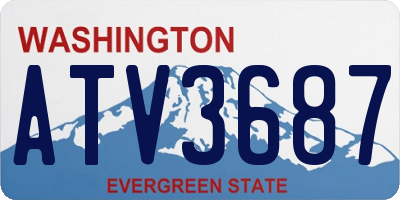 WA license plate ATV3687