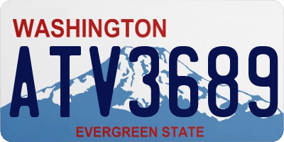 WA license plate ATV3689