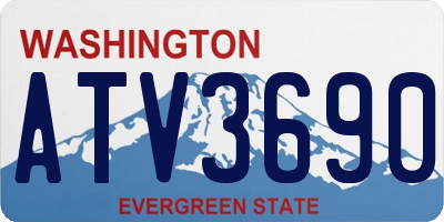 WA license plate ATV3690