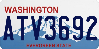 WA license plate ATV3692