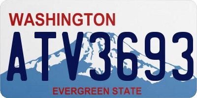 WA license plate ATV3693