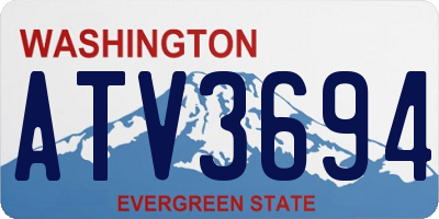 WA license plate ATV3694