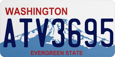 WA license plate ATV3695
