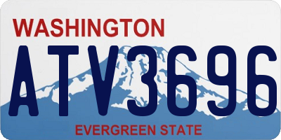 WA license plate ATV3696