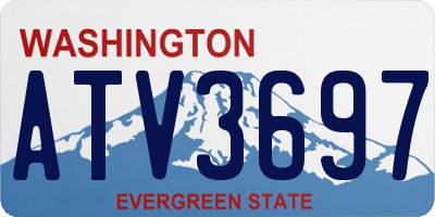 WA license plate ATV3697