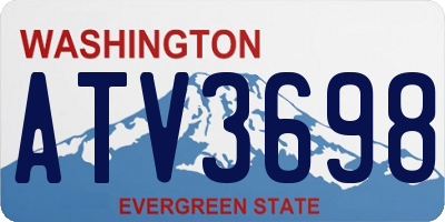 WA license plate ATV3698