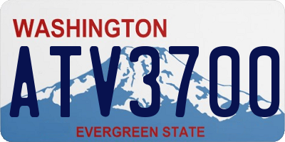 WA license plate ATV3700