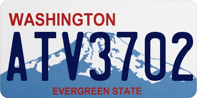 WA license plate ATV3702