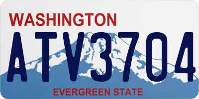 WA license plate ATV3704