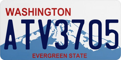 WA license plate ATV3705